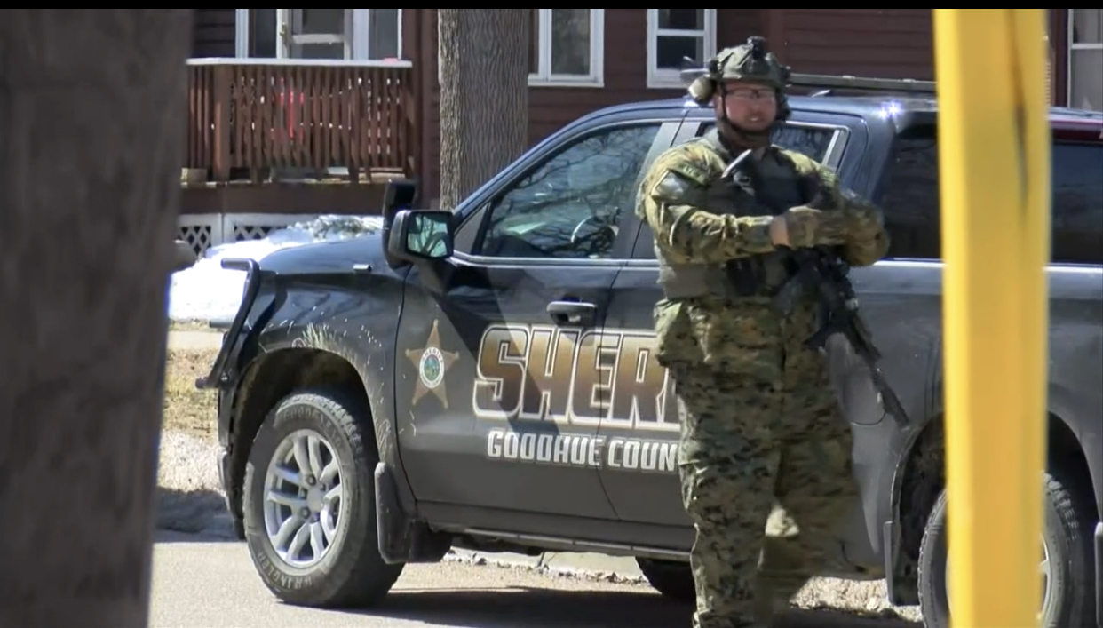 Woman shot in Cannon Falls, shooter believed to be barricaded in a
